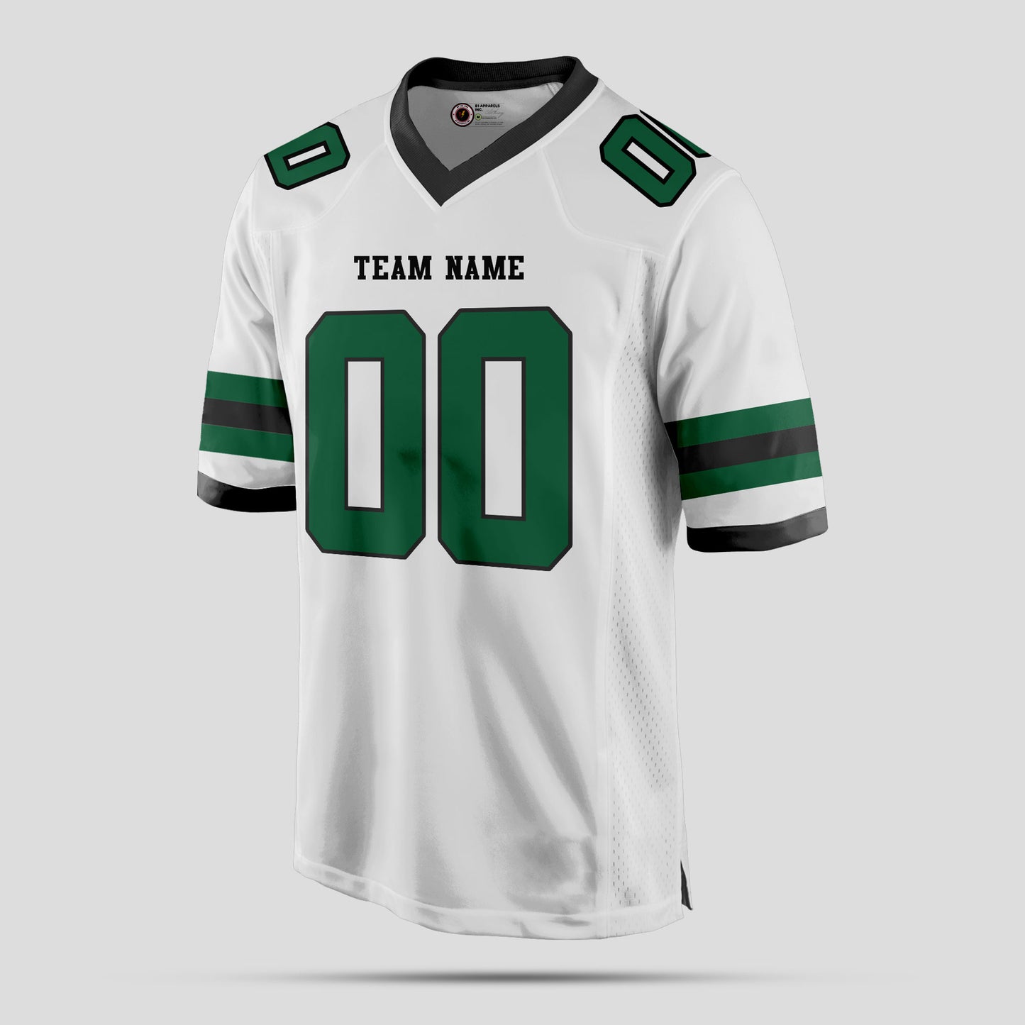 Custom High-Quality White and Green Authentic Football Jersey – Premium Sportswear