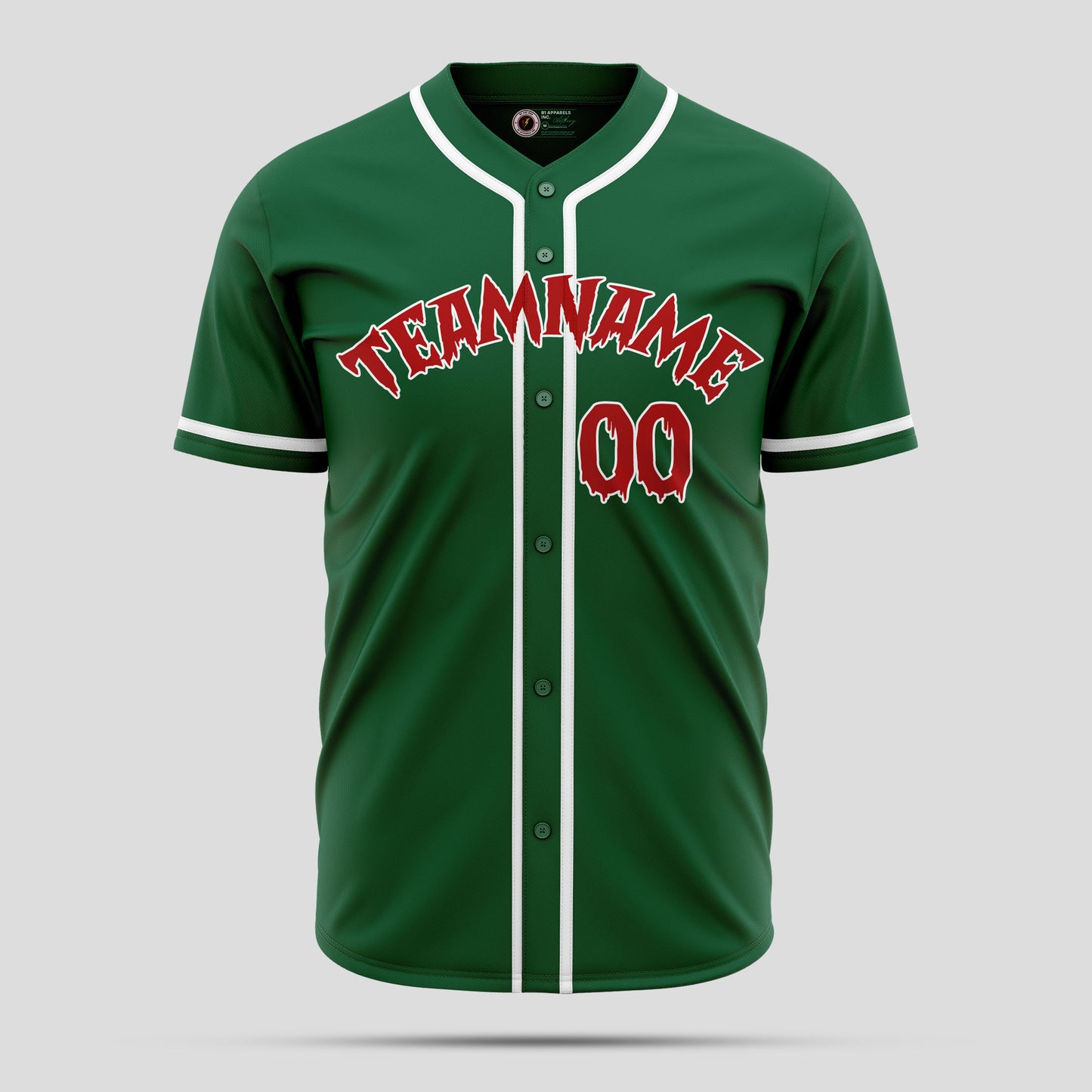 Custom Kelly Green Navy Orange Baseball Jersey - Premium Team Uniform