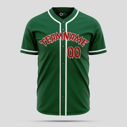 Custom Kelly Green Navy Orange Baseball Jersey - Premium Team Uniform