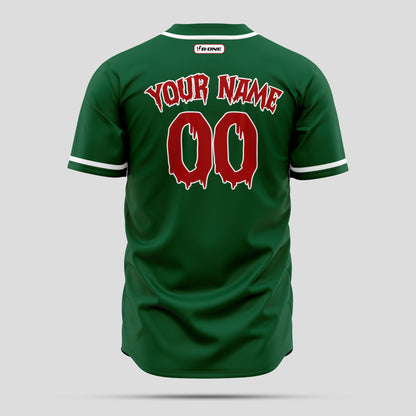 Custom Kelly Green Navy Orange Baseball Jersey - Premium Team Uniform