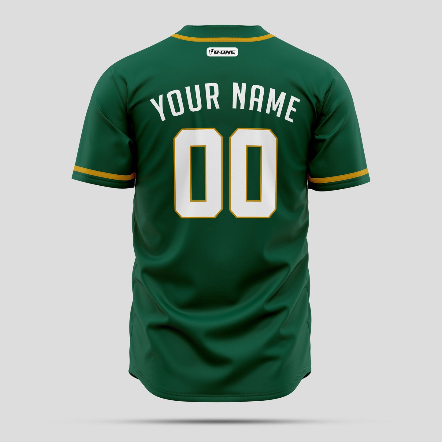 Custom Kelly Green Yellow White Baseball Jersey - Elite Team Uniform