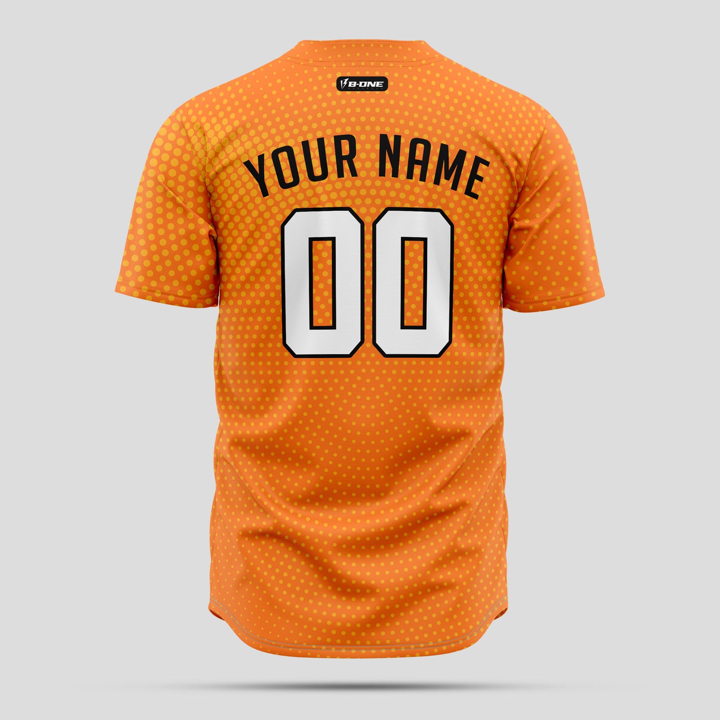 Custom Premium Orange & White Baseball Jersey