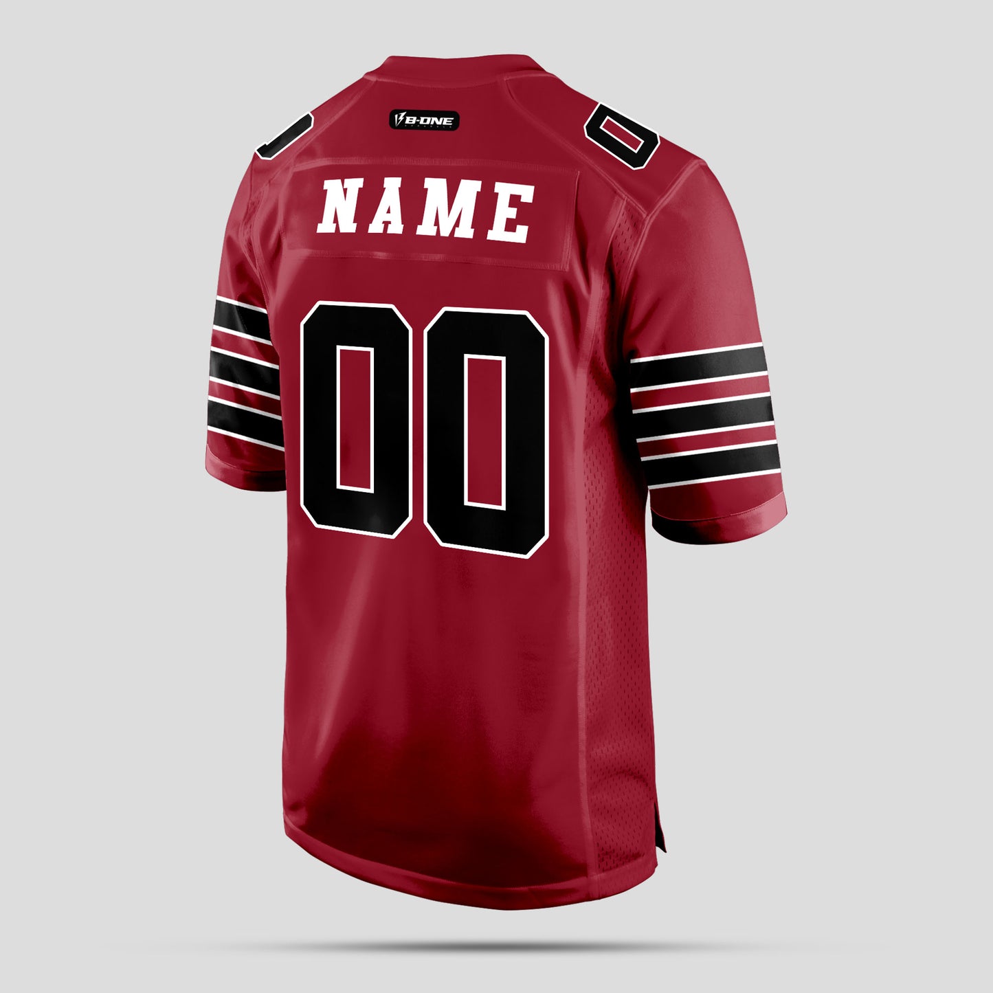 Custom Premium Quality Cardinal Black Football Jersey with Personalized Team Name