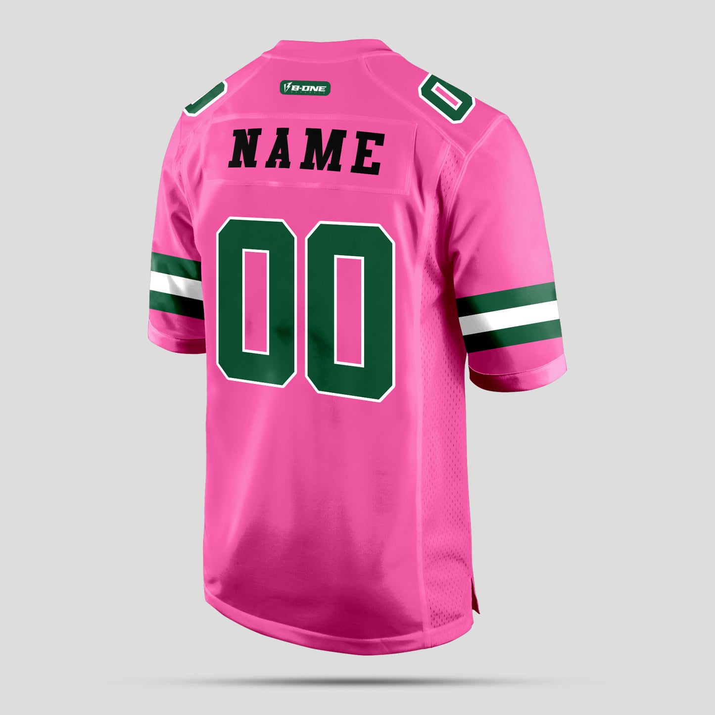 Custom Premium Quality Light Pink and Green Football Jersey – Personalized for Style and Durability