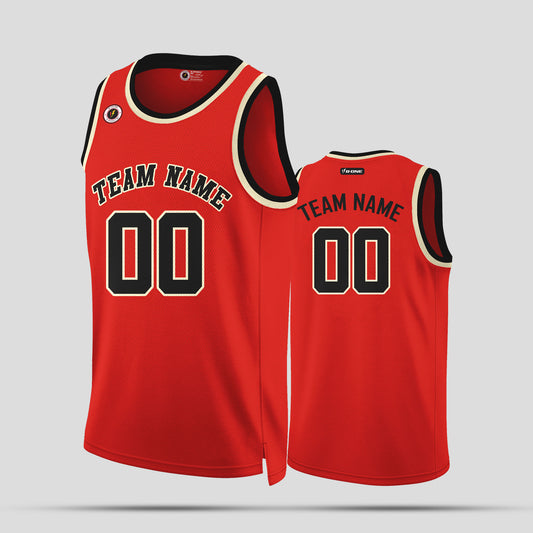 Custom Premium Quality Orange and Black Basketball Jerseys – Team Uniforms