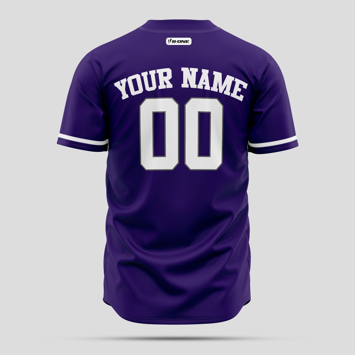 Custom Purple & White Authentic Baseball Jersey