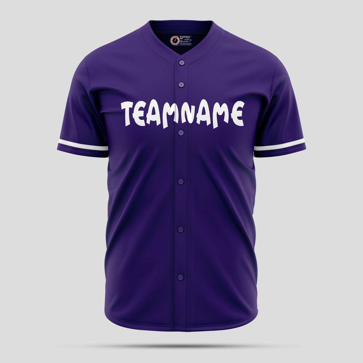 Custom Purple & White Authentic Baseball Jersey