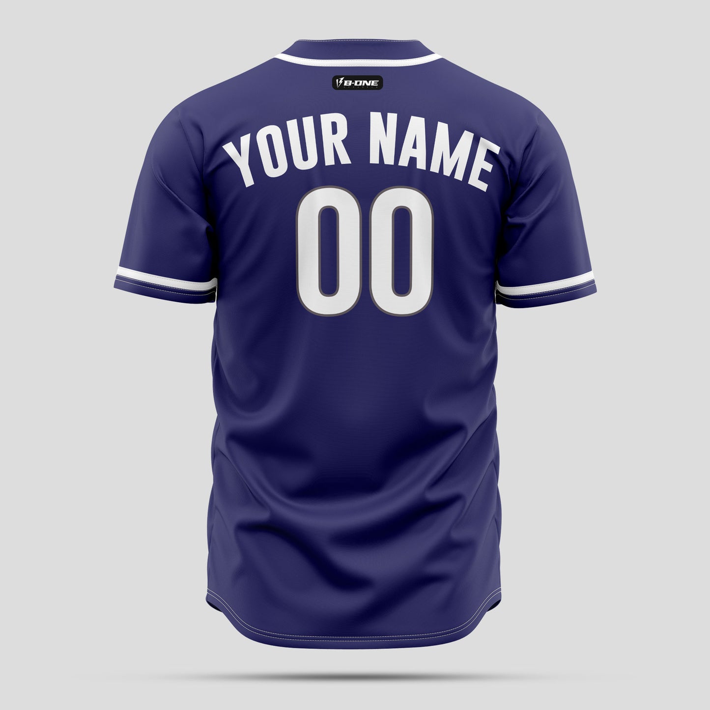 Custom Purple & White Premium Baseball Jersey