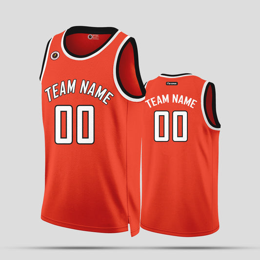 Custom Quality Orange and White Basketball Jerseys – Club Team Uniforms