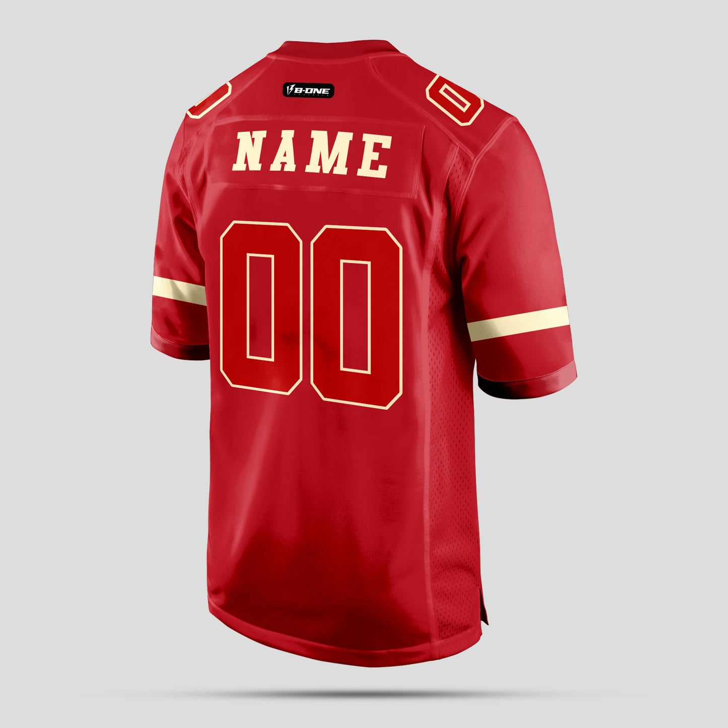 Custom Real Quality Red and White Football Jersey – Personalized for Top Performance and Style