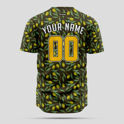 Custom Street Fashion 3D Pattern Old Gold Baseball Jersey