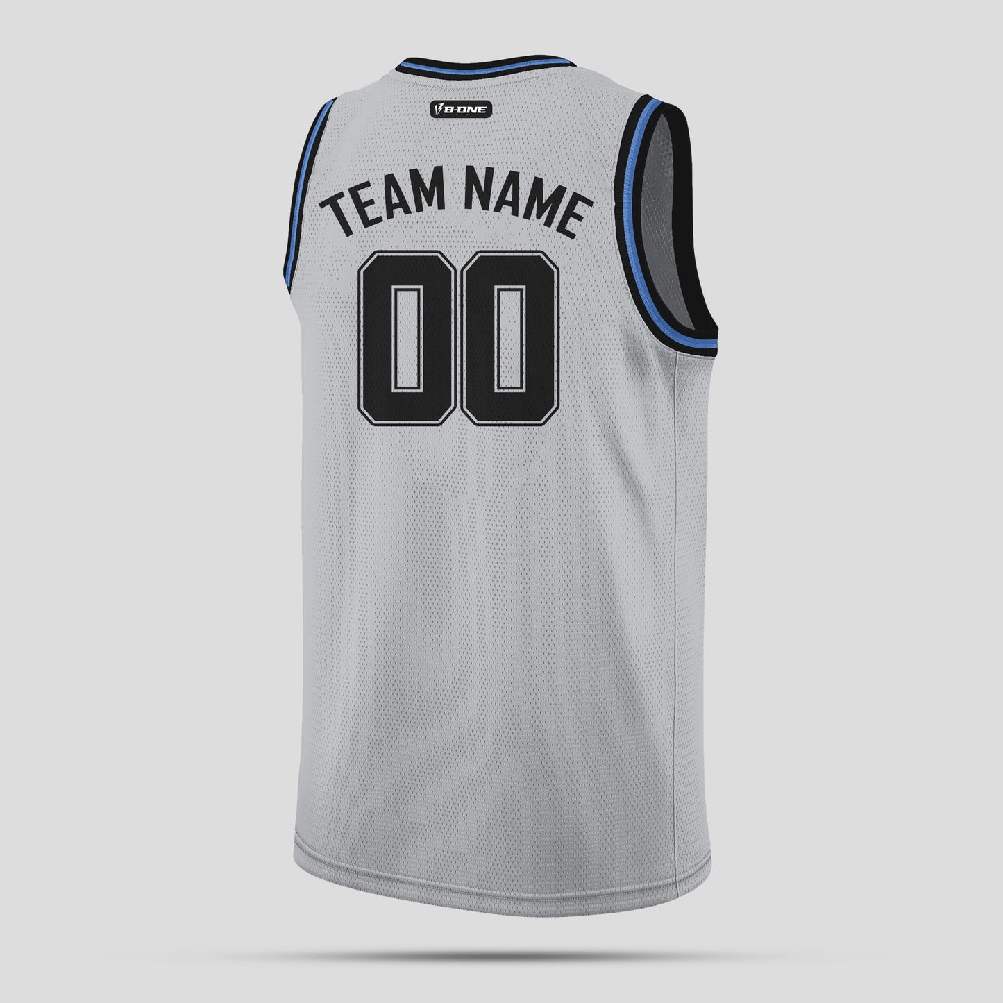 Custom Street Fashion Gray and Black High-Quality Basketball Jersey