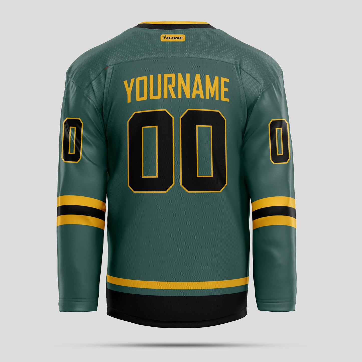 Custom Black & Green Streetwear Hockey Jersey