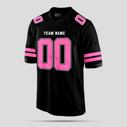 Custom Streetwear Black and Pink High-Quality Football Jersey – Trendy Performance Gear