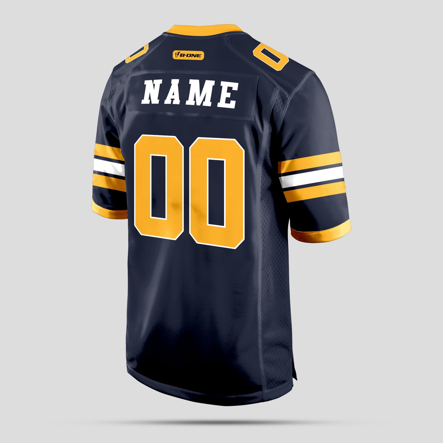 Custom Streetwear Black, Yellow, and White Football Jersey – High-Quality Urban Sports Style