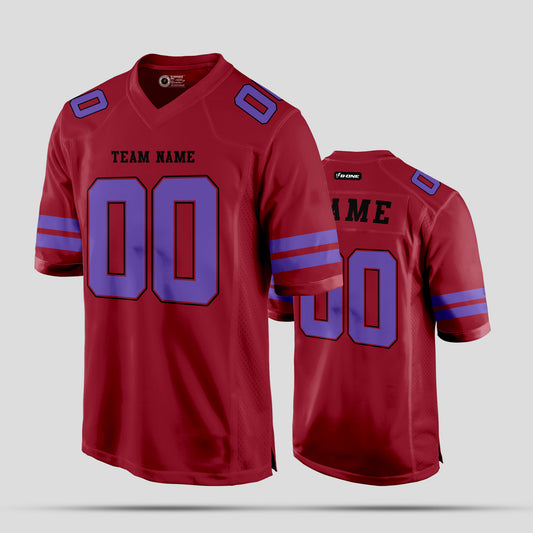 Custom Cardinal Authentic Streetwear Football Jersey with Personalized Team Name