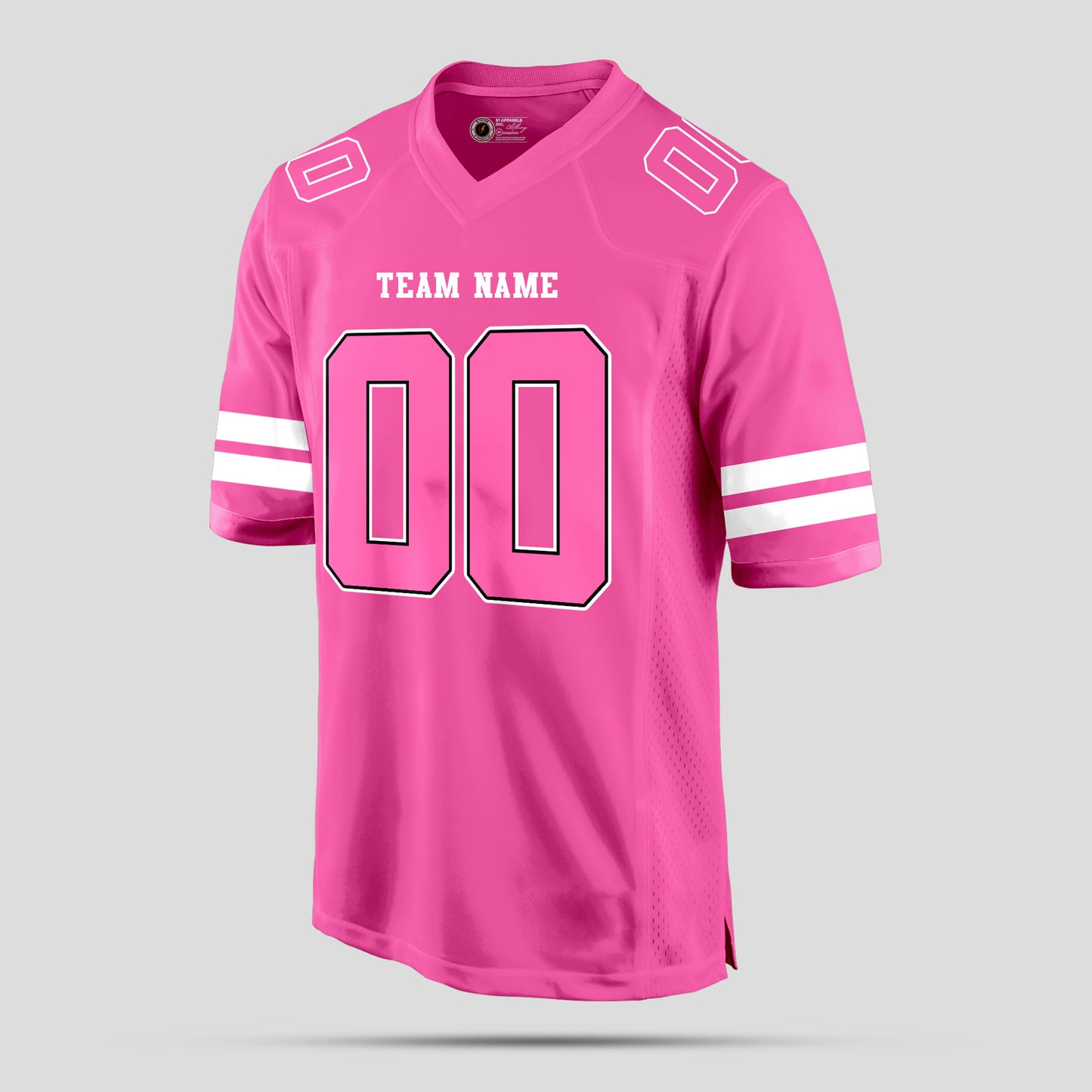 Custom Street-Wear Quality Light Pink and White Football Jersey – Personalized for Style and Performance