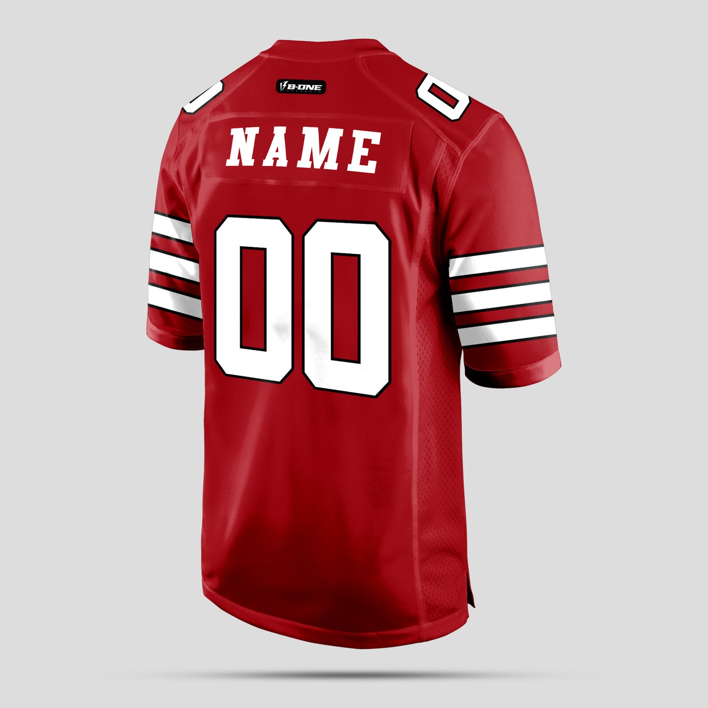 Custom Street Wear Authentic Red and White Football Jersey – Personalized for Trendy Performance