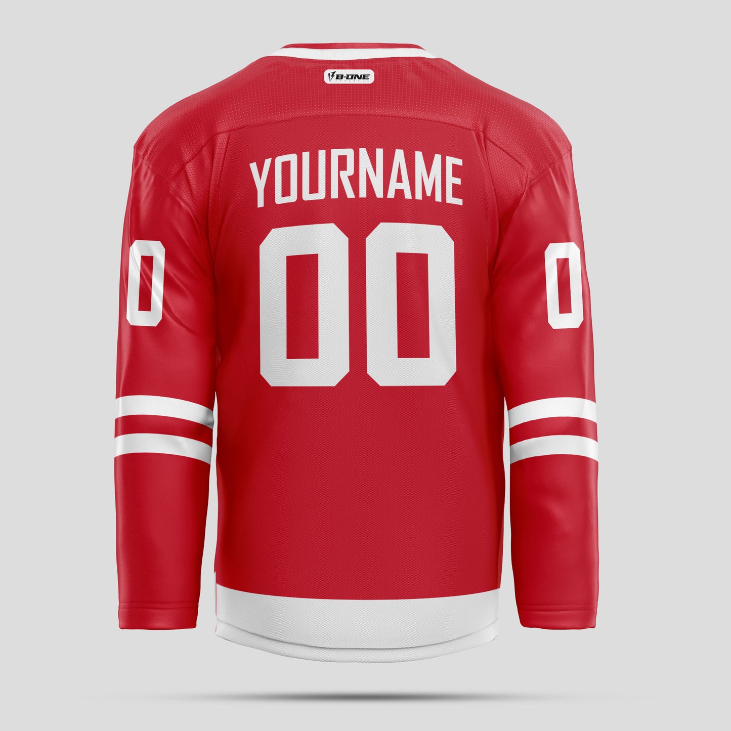 Custom Streetwear Red and White Ice Hockey Jersey – Trendy & Personalized