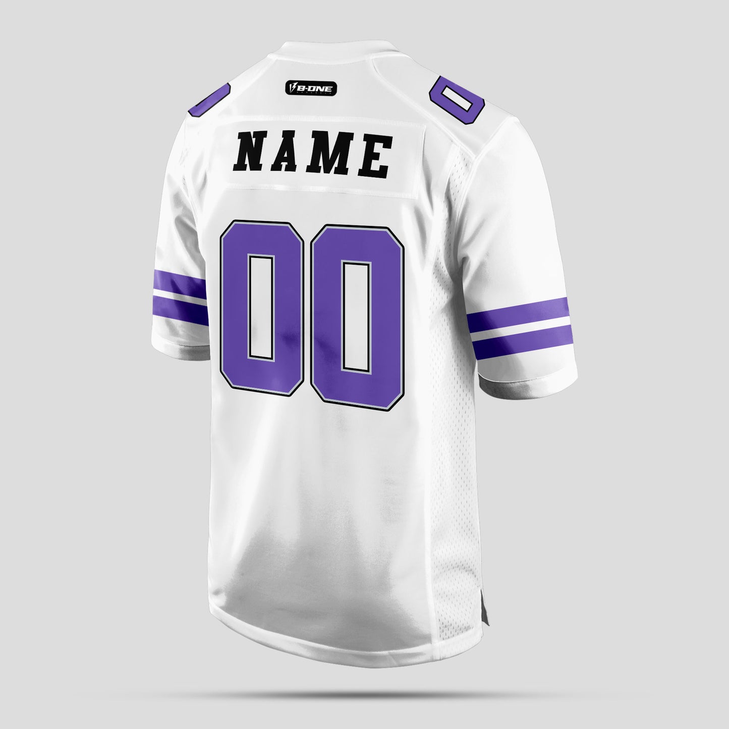 Custom Street Wear White and Purple Football Jersey – Stylish & Durable