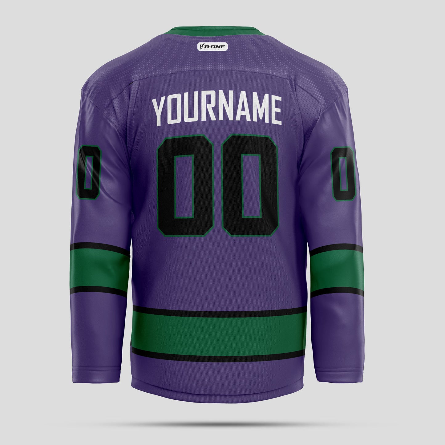 Custom Teal, Navy, and Purple Hockey Jersey - Premium Personalized Team Uniform