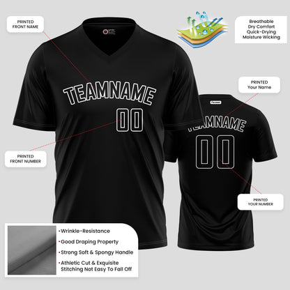 Custom Black and White Performance T-Shirts for Teams | Wholesale Custom Apparel