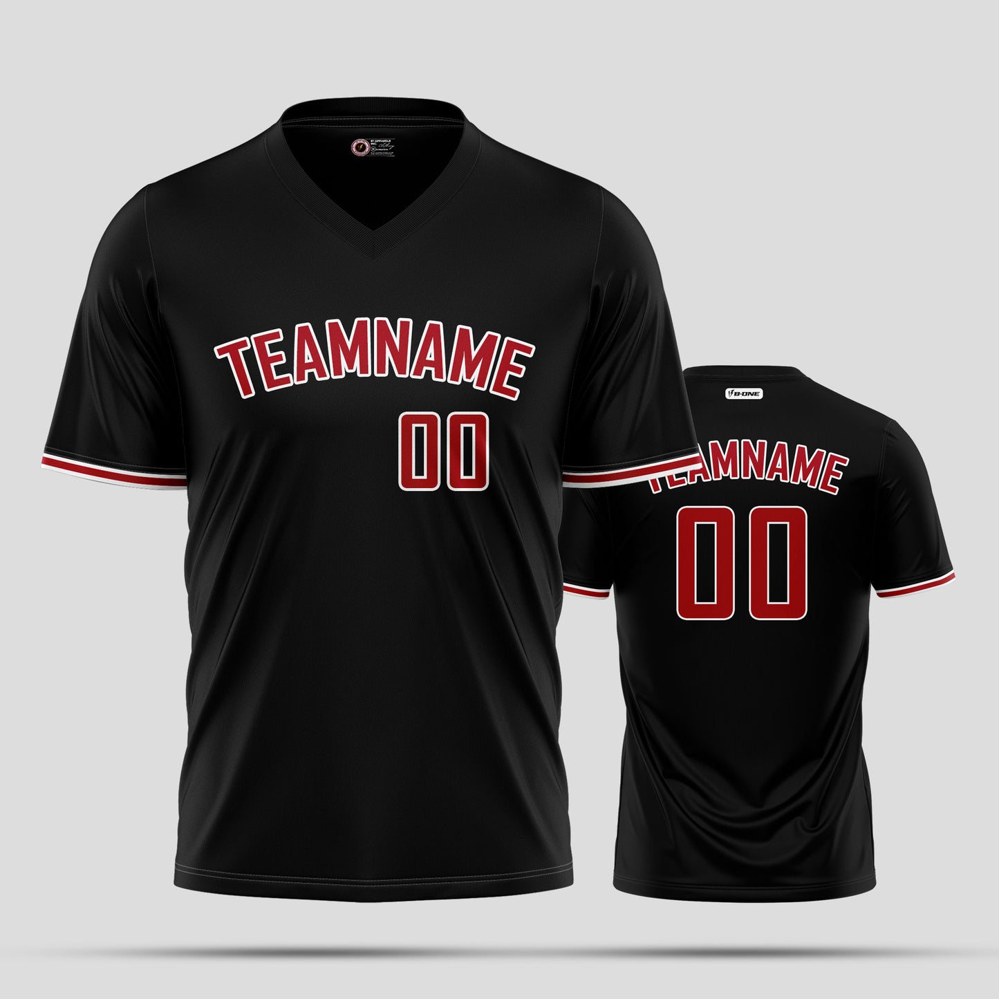 Custom Black and Red Performance Team Shirts – Wholesale & Custom Designs