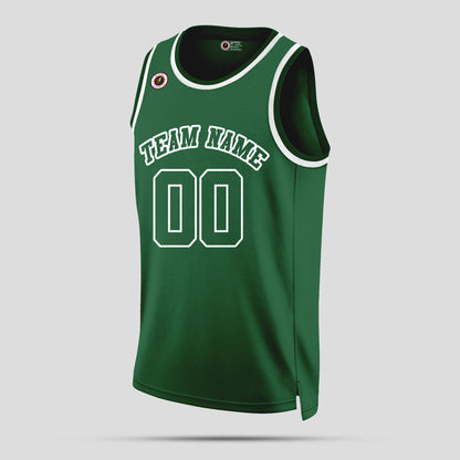 Custom Green and White Basketball Jerseys – Club Team Name Uniforms