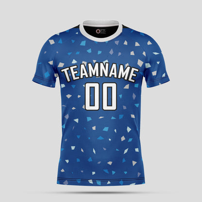 Custom Team Club Soccer Jerseys – Blue & White with Player Numbers