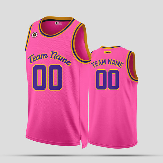 Custom Team Club Pink & Blue Basketball Jerseys – Personalized & Bold