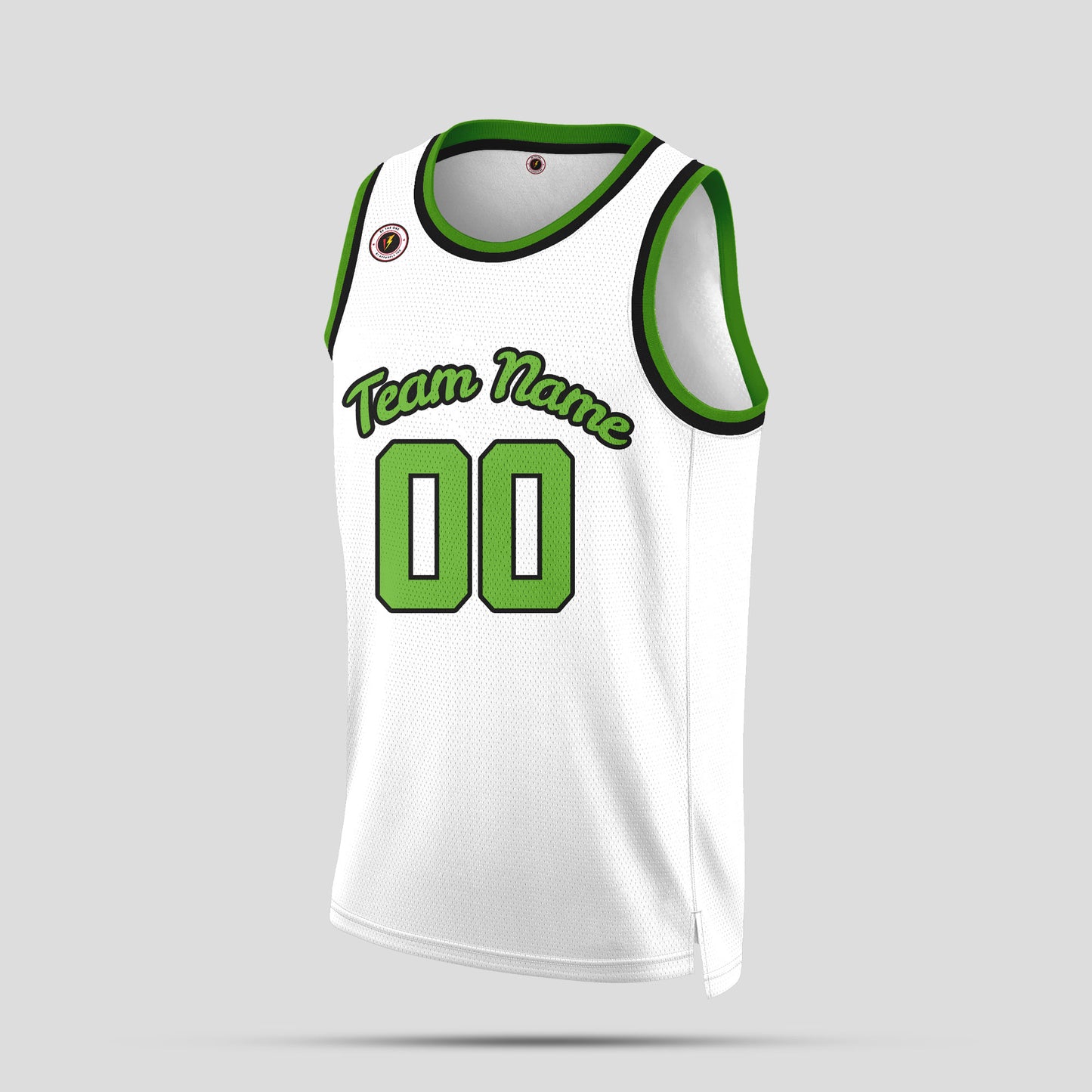 Custom Team Club White & Green Basketball Jerseys – Vibrant & Personalized