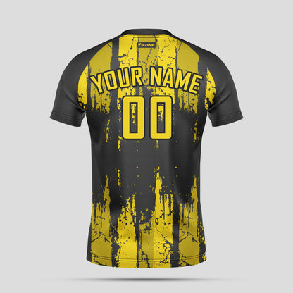 Custom Yellow & Black Soccer Jerseys for High-Performance Testing Teams