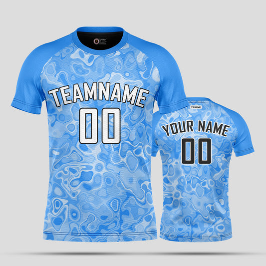 Custom Blue Soccer Jerseys for High-Performance Team Testing