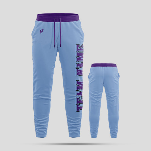 Custom High-Performance Light Blue Team Pants – Personalized Athletic Gear