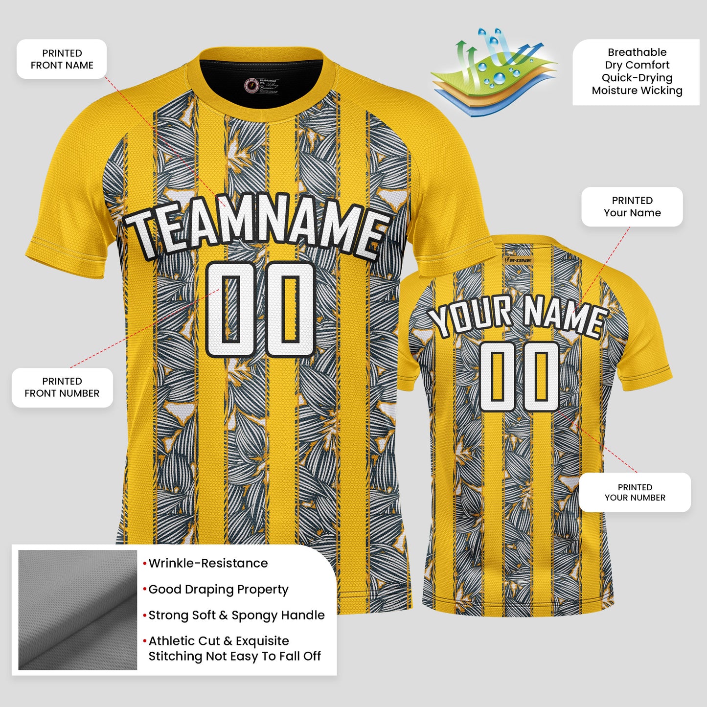 Custom Yellow & Green Soccer Jerseys for High-Performance Teams