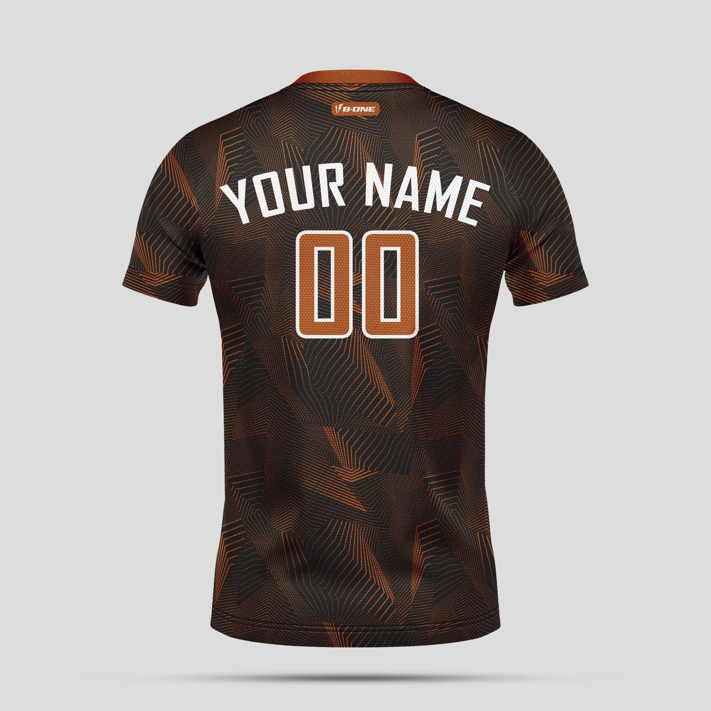 Custom Team Name Soccer Jerseys – Black, Brown, Grey & White Personalized Uniforms