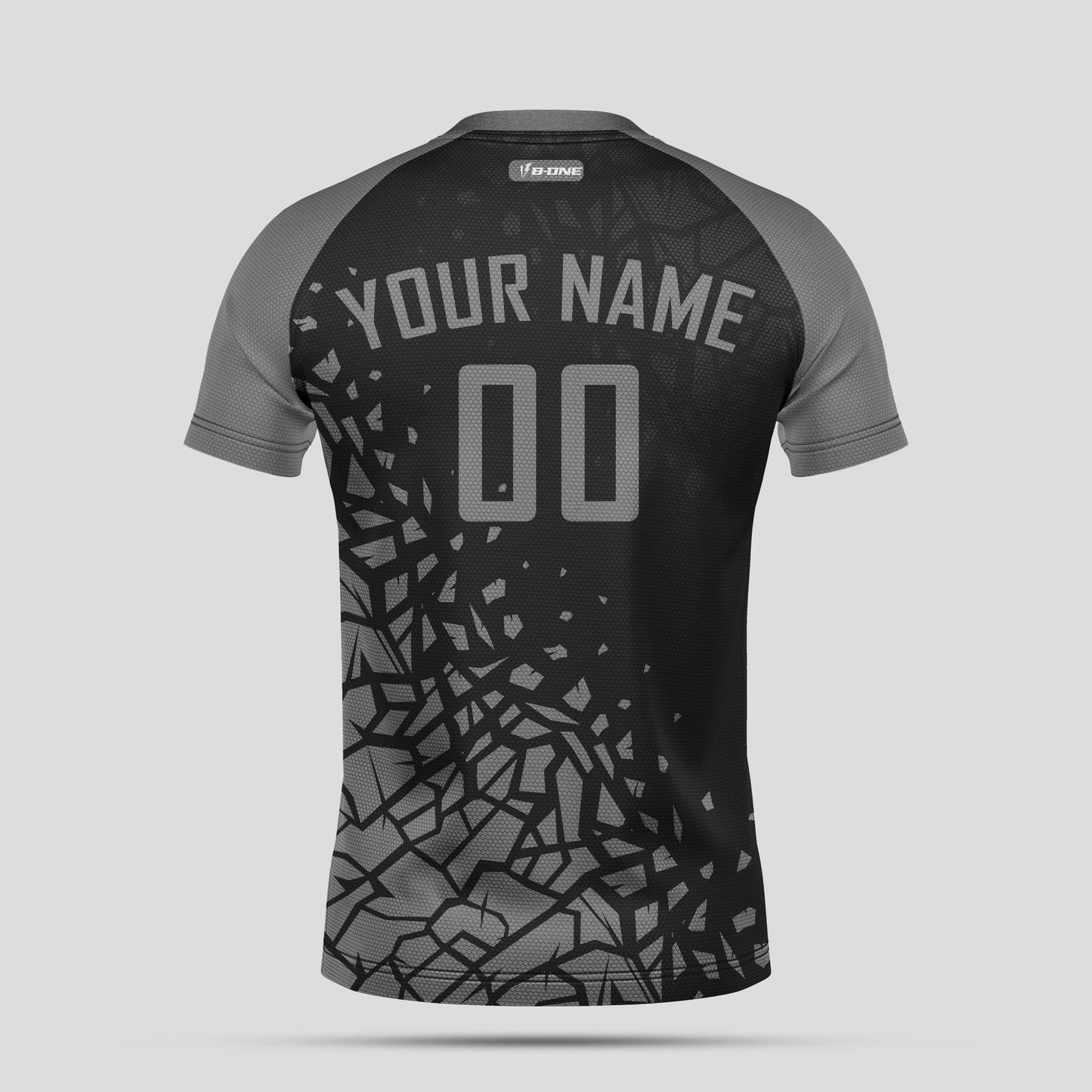 Custom Team Name Soccer Jerseys – Black & Gray Personalized Uniforms