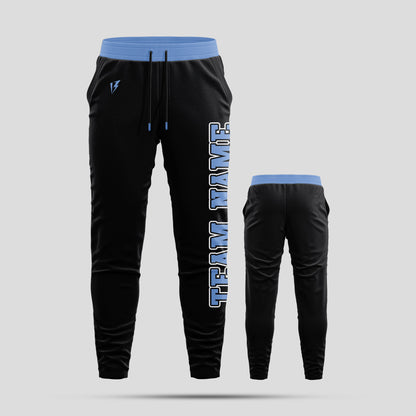 Custom Black Team Pants with Personalized Team Name