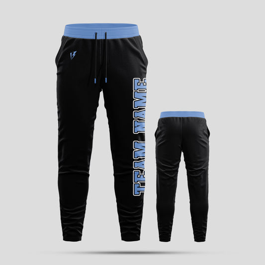 Custom Black Team Pants with Personalized Team Name