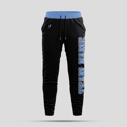 Custom Black Team Pants with Personalized Team Name