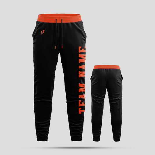 Custom Black Team Pants with Personalized Team Name
