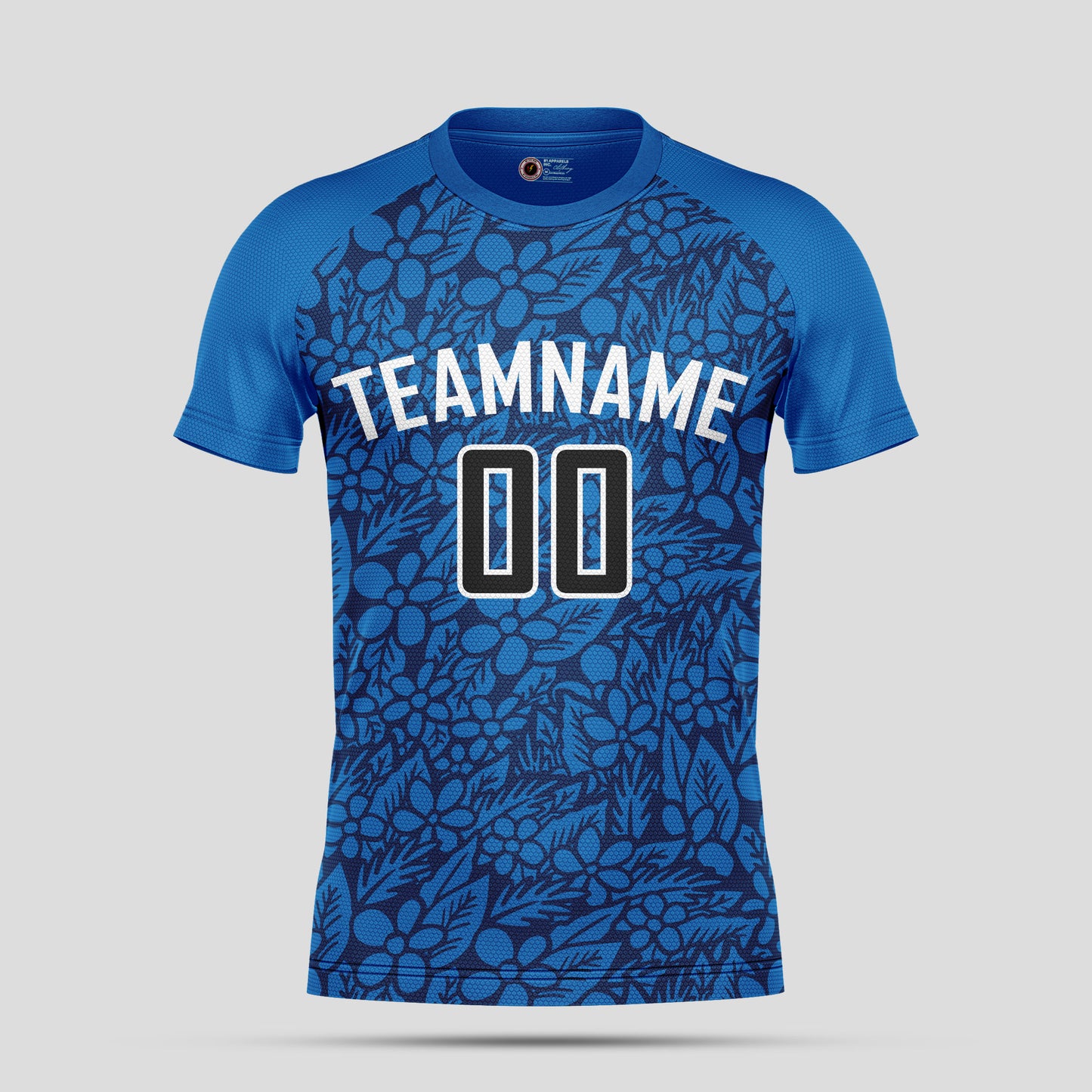 Custom Blue Soccer Jerseys with Personalized Team Numbers