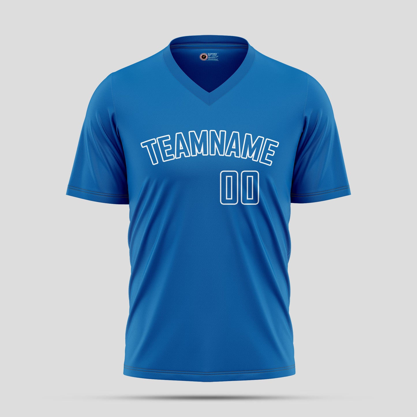 Custom Team Name Blue and White High-Performance Athletic Jerseys