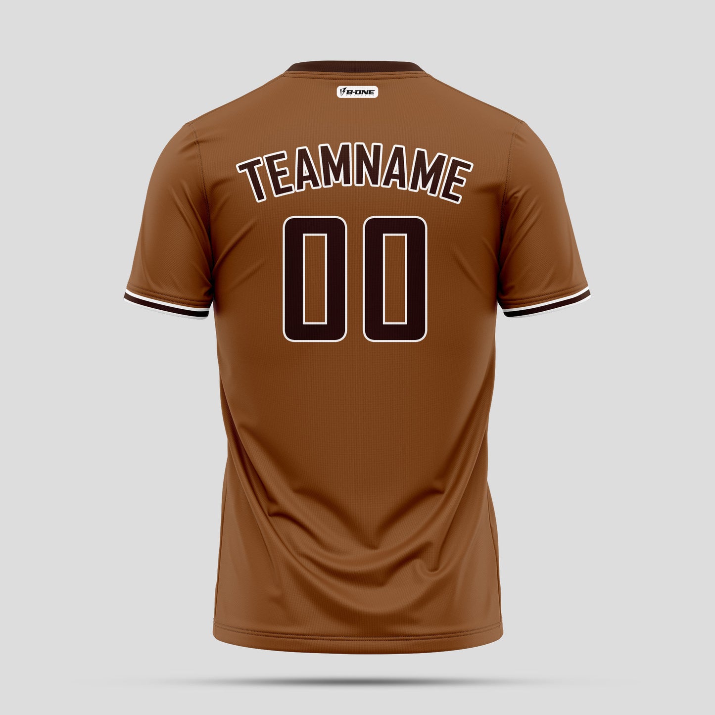 Custom Team Name Brown and Black High-Performance Athletic T-Shirts