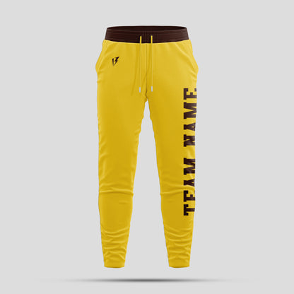 Custom Gold Pants with Personalized Team Name