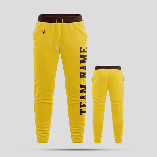 Custom Gold Pants with Personalized Team Name
