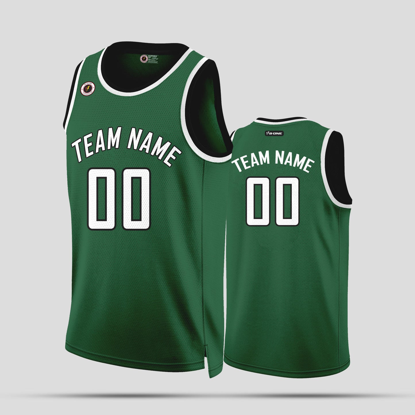 Custom Green and White Basketball Jerseys – Personalized Team Name Uniforms