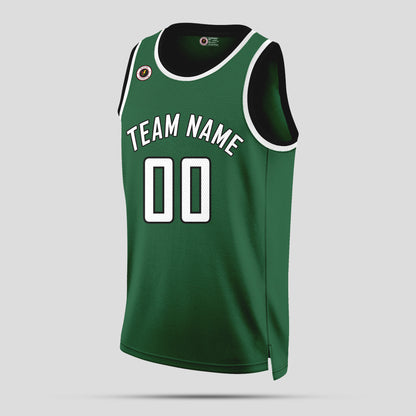 Custom Green and White Basketball Jerseys – Personalized Team Name Uniforms