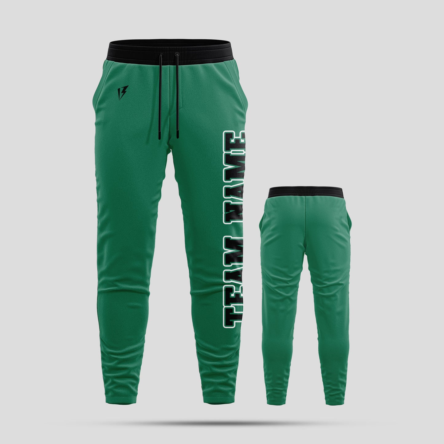 Custom Kelly Green Pants with Personalized Team Name