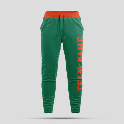 Custom Kelly Green Pants with Personalized Team Name